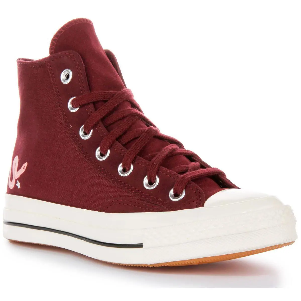 Converse Chuck 70 Hi Scribble Textile Womens Sneakers Burgundy US 6 - 10