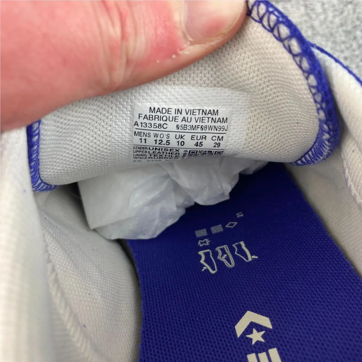 Converse shoes - Run Star Trainer Ox - Run Star Trainer - A13358C - Blue 0