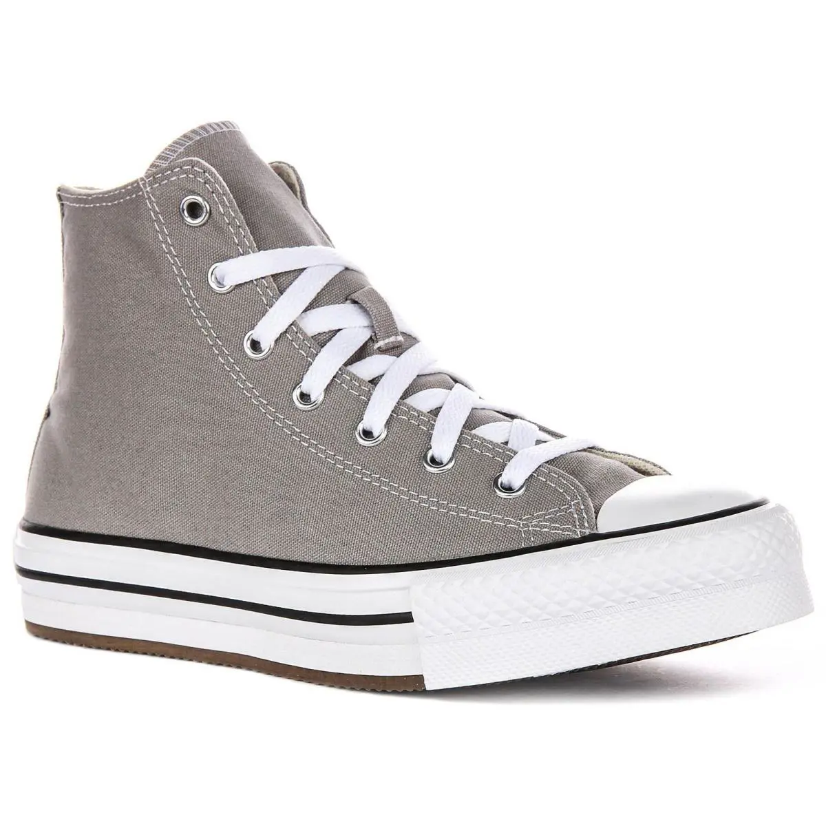 Converse A07346C Taylor All Star Junior Boys Sneakers In Grey US 4 - 7 - GREY