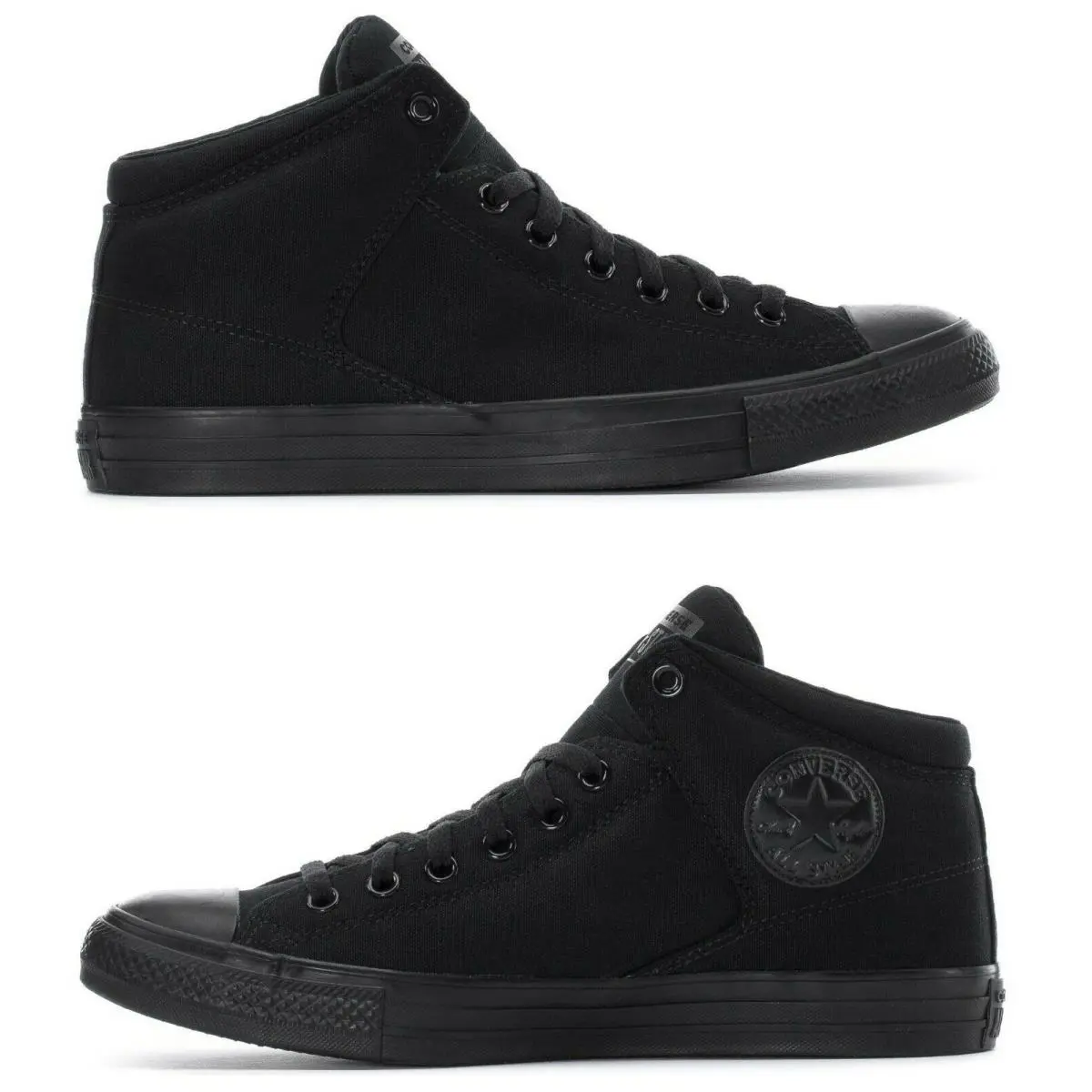 Converse Mens Chuck Taylor All Star High Street High Top Sneaker - Black - Black