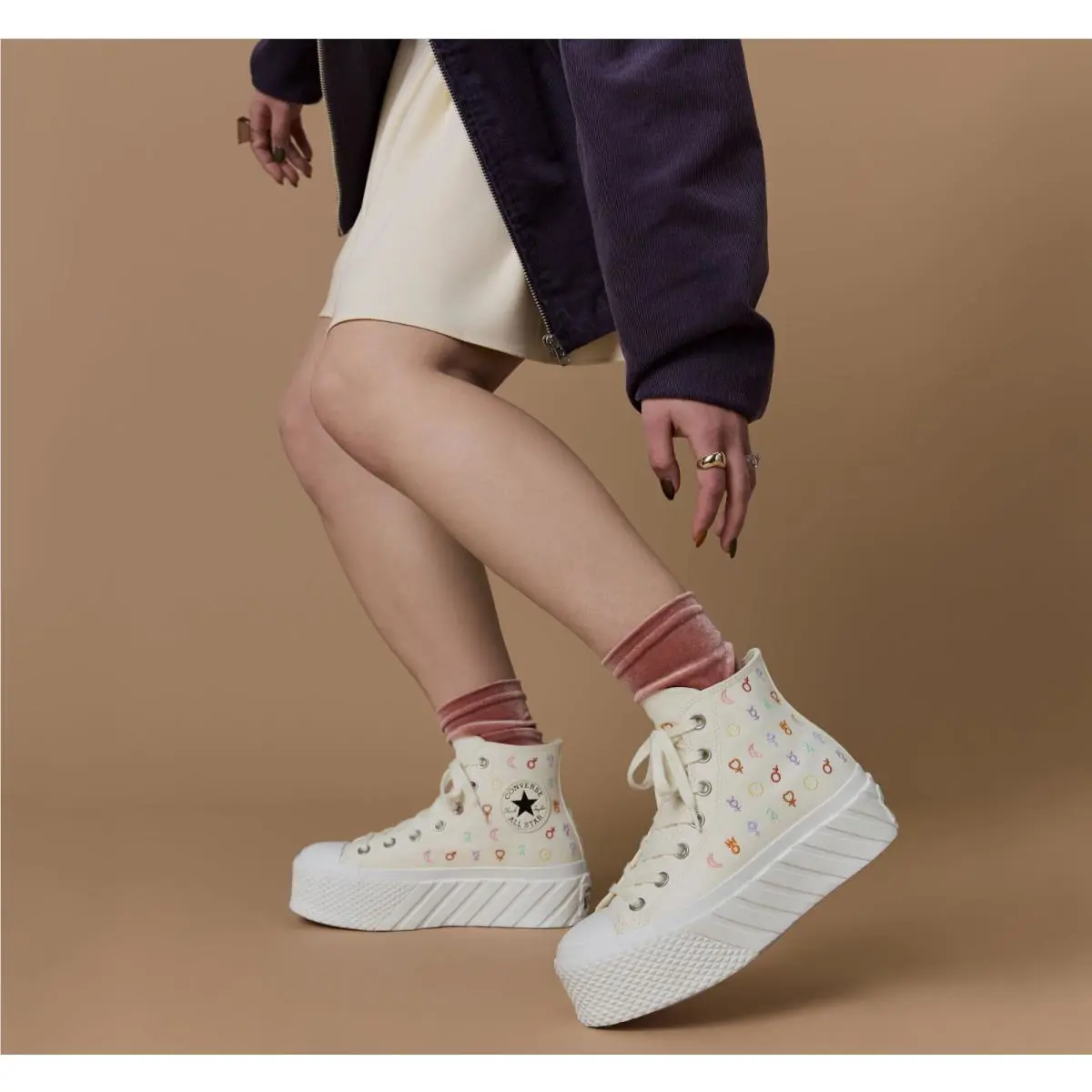 Converse shoes - Converse Chuck Taylor All-Star Hi - A03716C - Egret/Vintage White 19