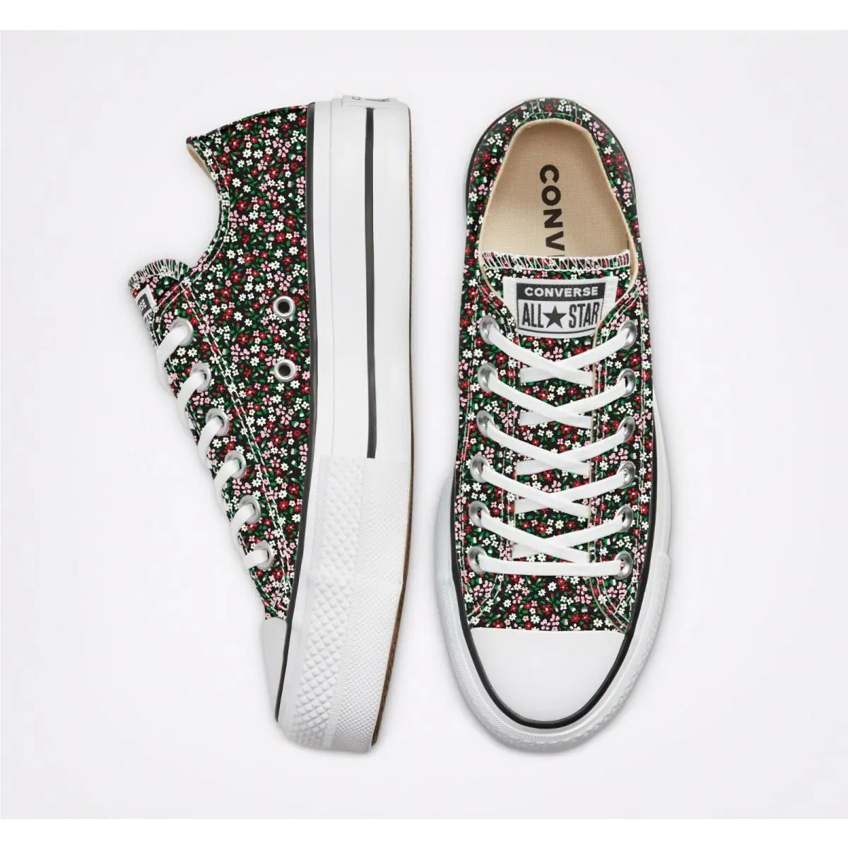 Converse shoes - Chuck Taylor All Star Lift Ox - 568377C - Black/Multi/White 1