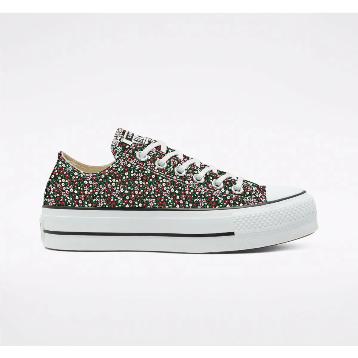 Converse shoes - Chuck Taylor All Star Lift Ox - 568377C - Black/Multi/White 4