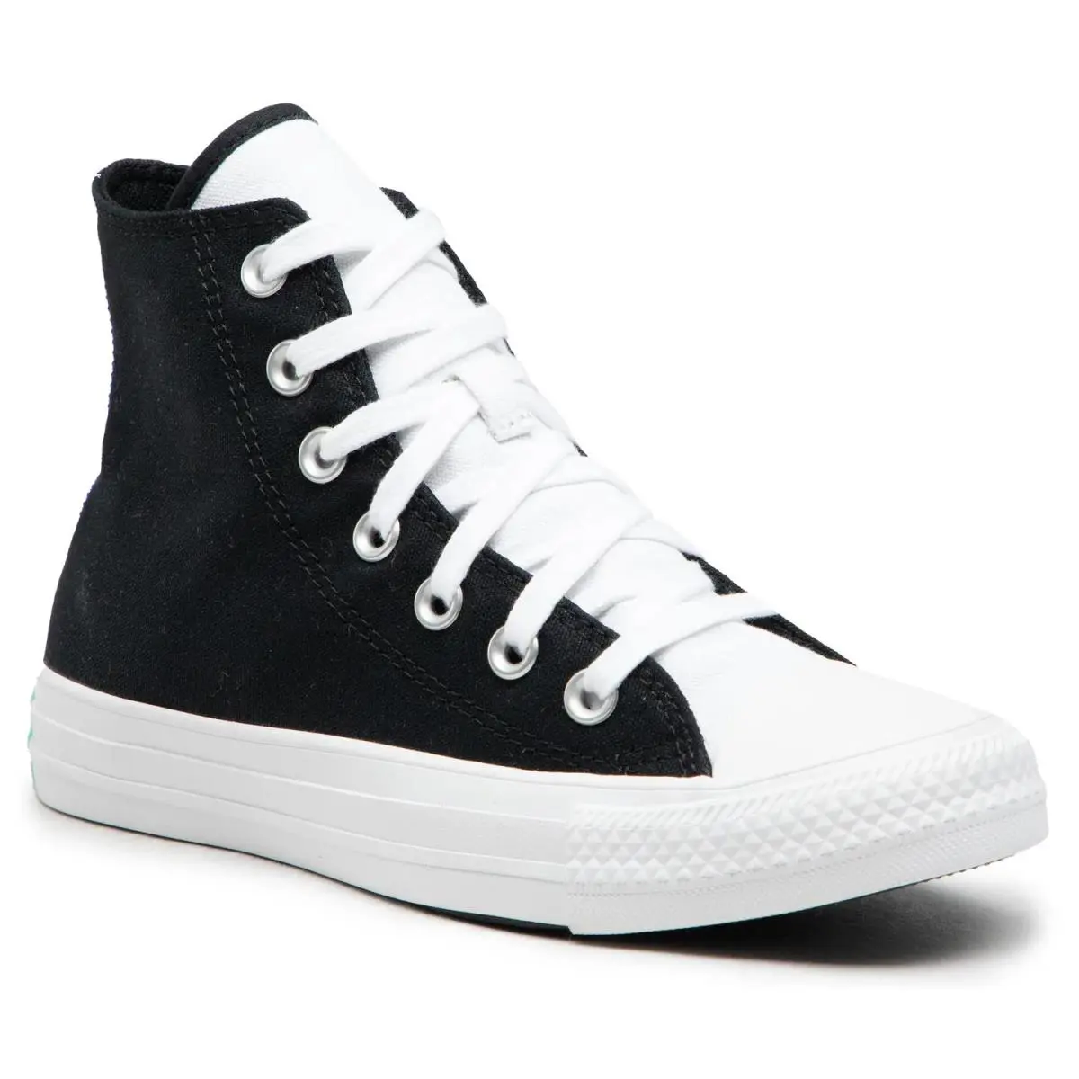 Converse shoes - Converse Chuck Taylor All Star High Top - A00863C - Black/White/Prism Green 3