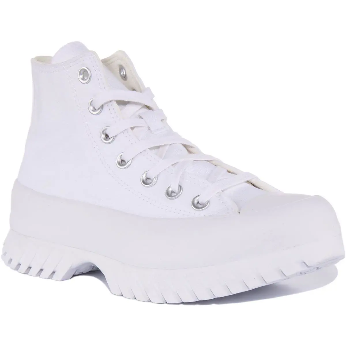 Converse A00871C Lugged 2.0 Hi Top Womens Sneakers In White US 5 - 10 - WHITE