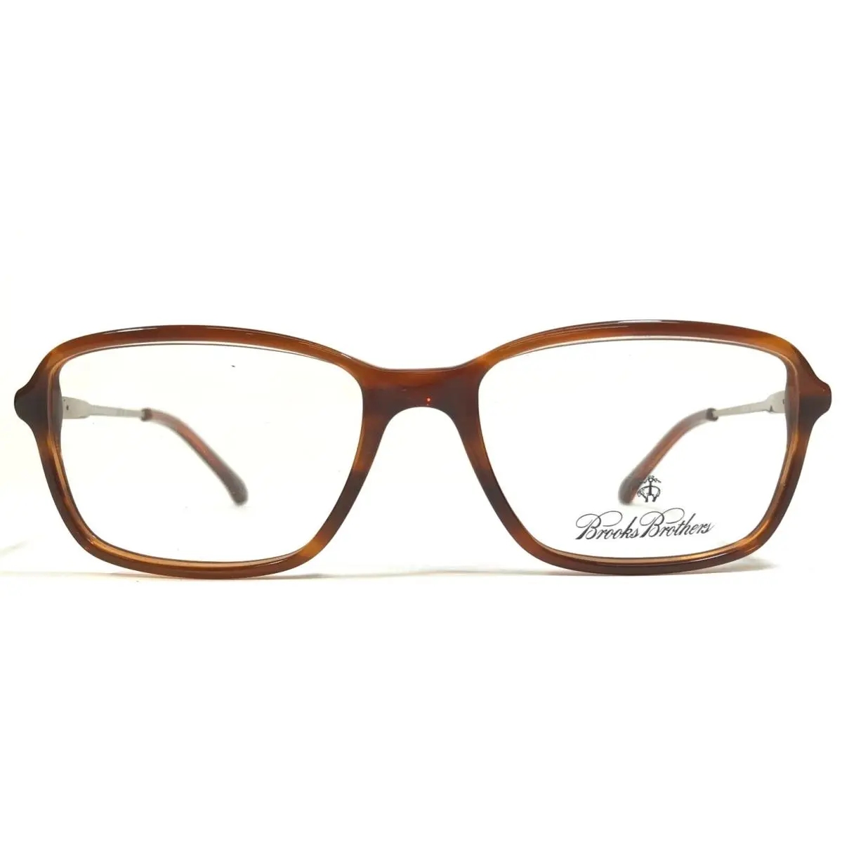Eyeglasses Frames BB2015 6067 Brown Gold Square 54-17-140 by Brooks Brothers