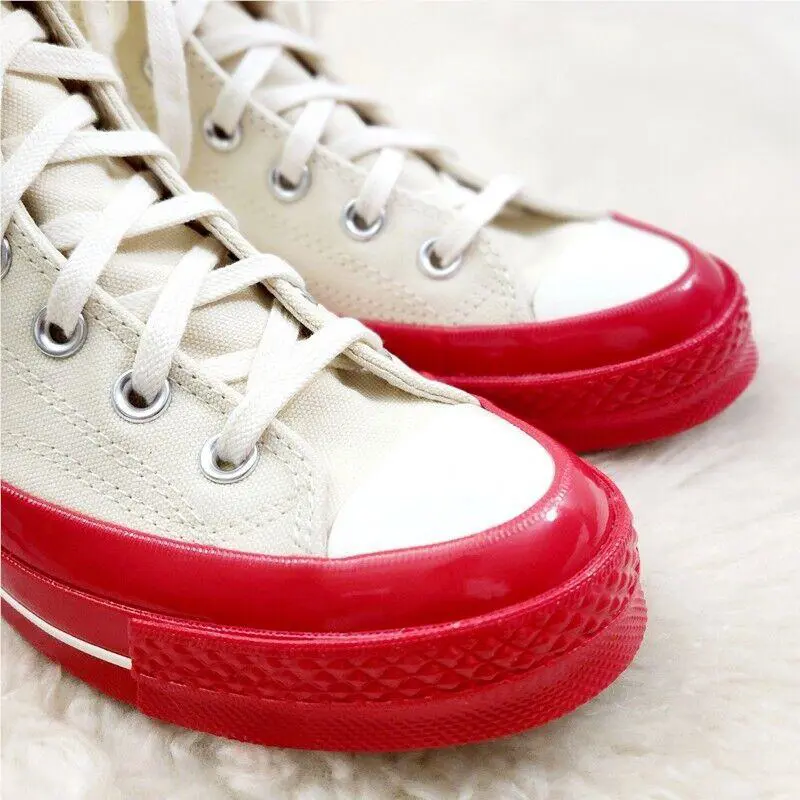 Converse shoes - White/Red 2