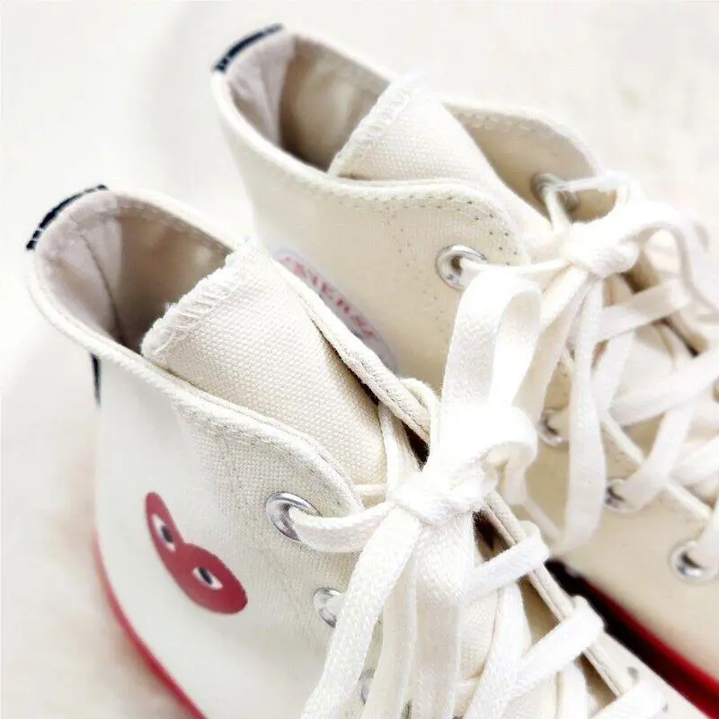 Converse shoes - White/Red 3