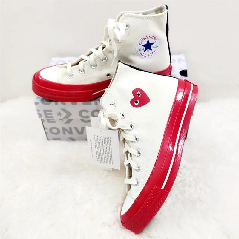 Converse shoes - White/Red 6