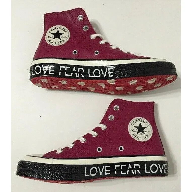 Converse shoes - Love Graphic - Love Graphic - 563472C - Red, Manufacturer: Rhubarb, Egret, Black 9