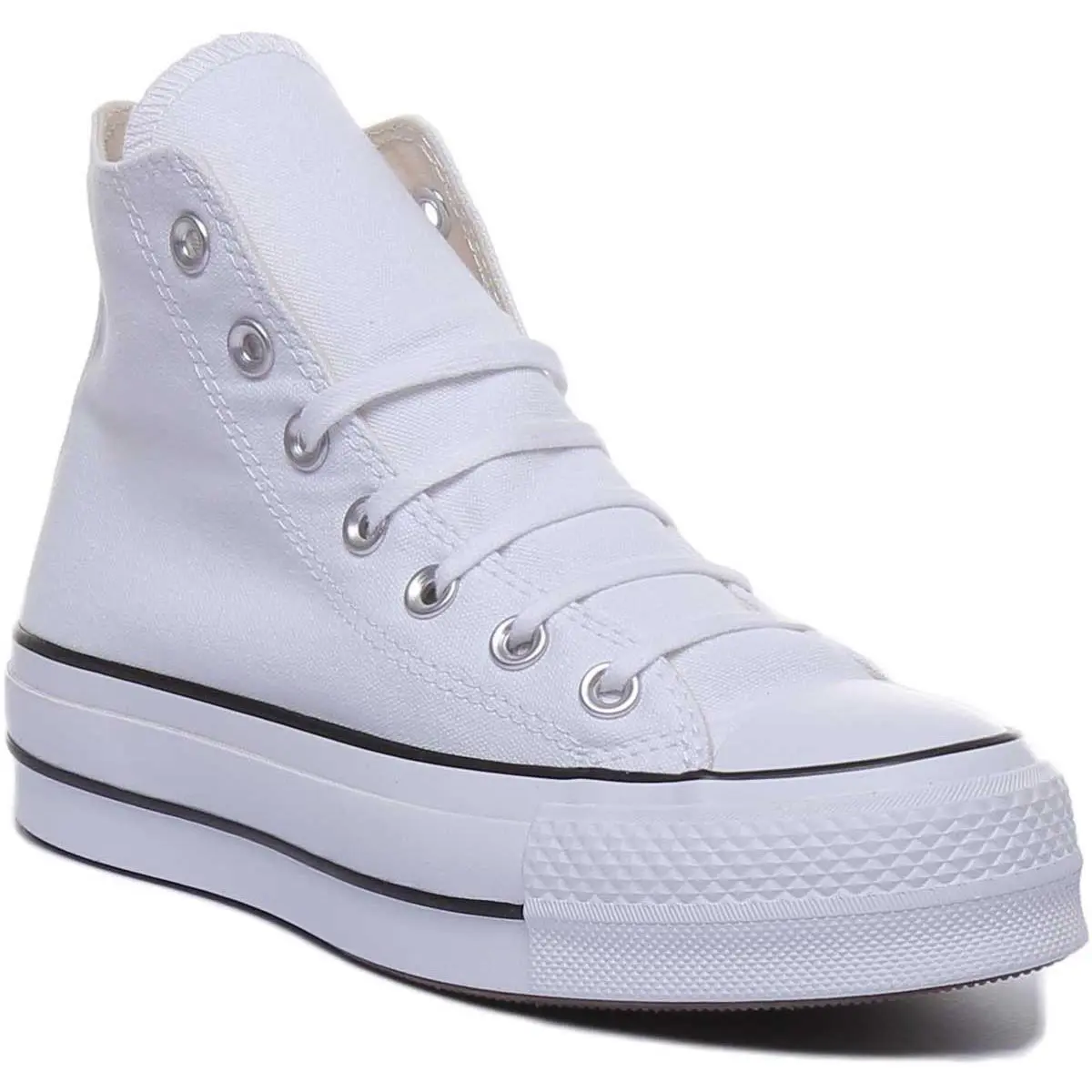 Converse 560846C A-ctas Lift Hi Lace Up Womens Trainer In White US 4 - 11 White