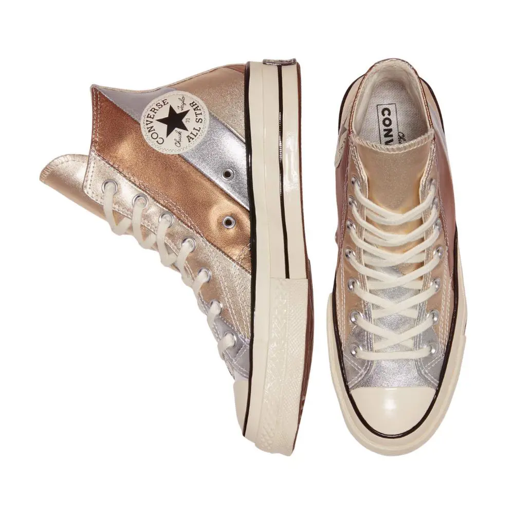 Converse shoes - Converse Chuck Taylor 70 Hi - 565882C - Silver, Bronze and Gold, Manufacturer: Pure Silver/Egret/Black 0