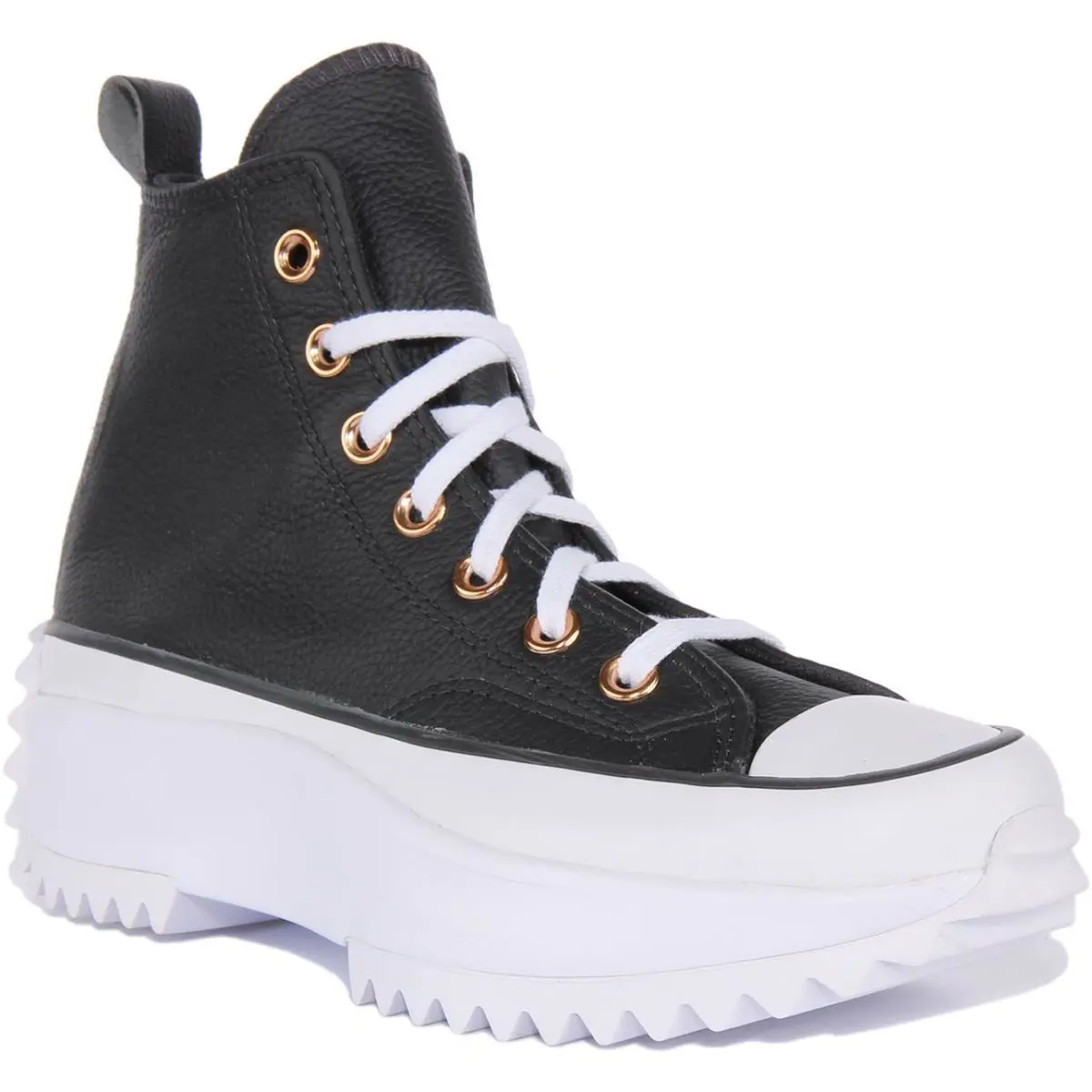 Converse A04183C Run Star Hike Forest Unisex Sneaker In Black White US 4 - 8 - BLACK WHITE