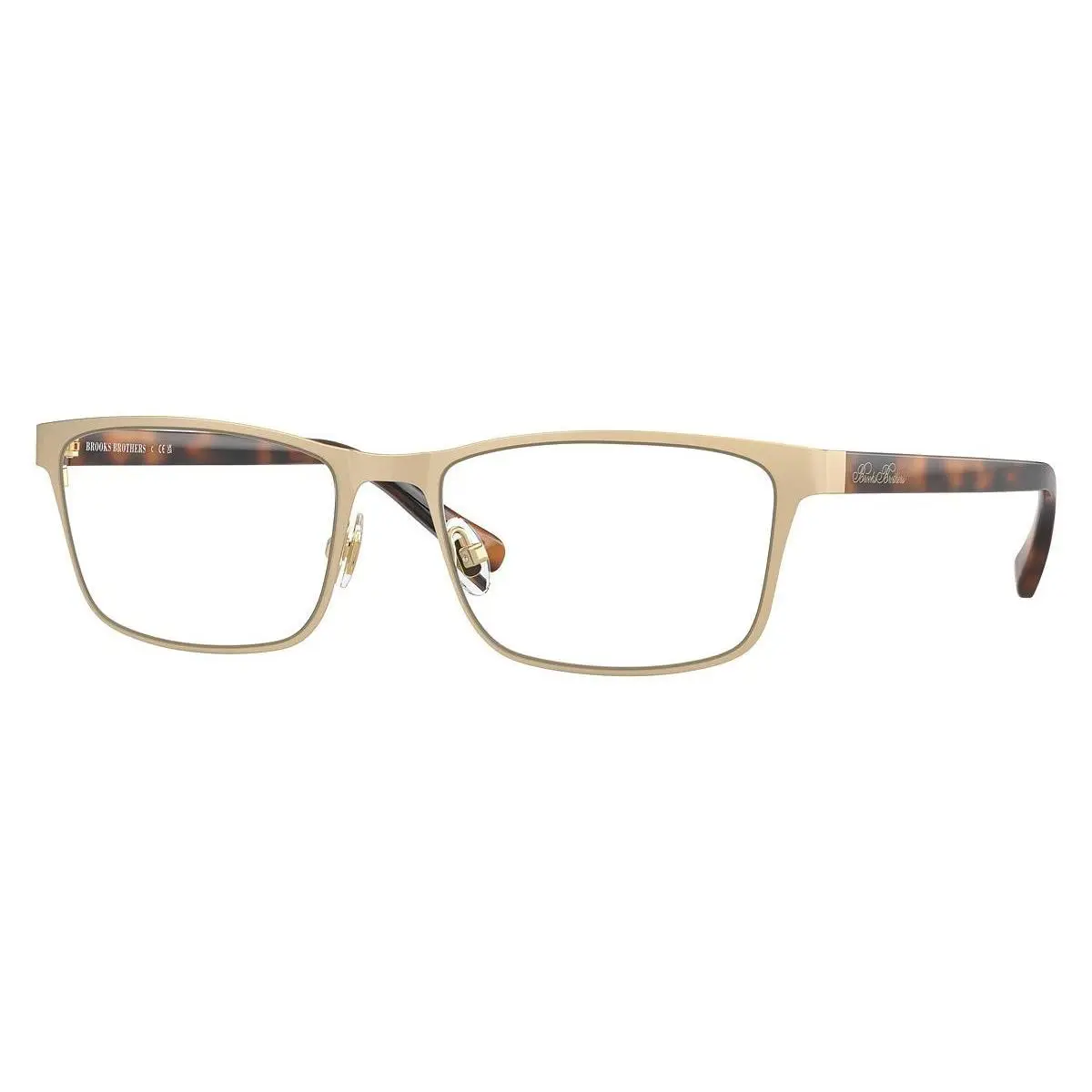 Brooks Brothers Man Eyeglasses 0BB1112T 1026 53mm Matte Light Gold