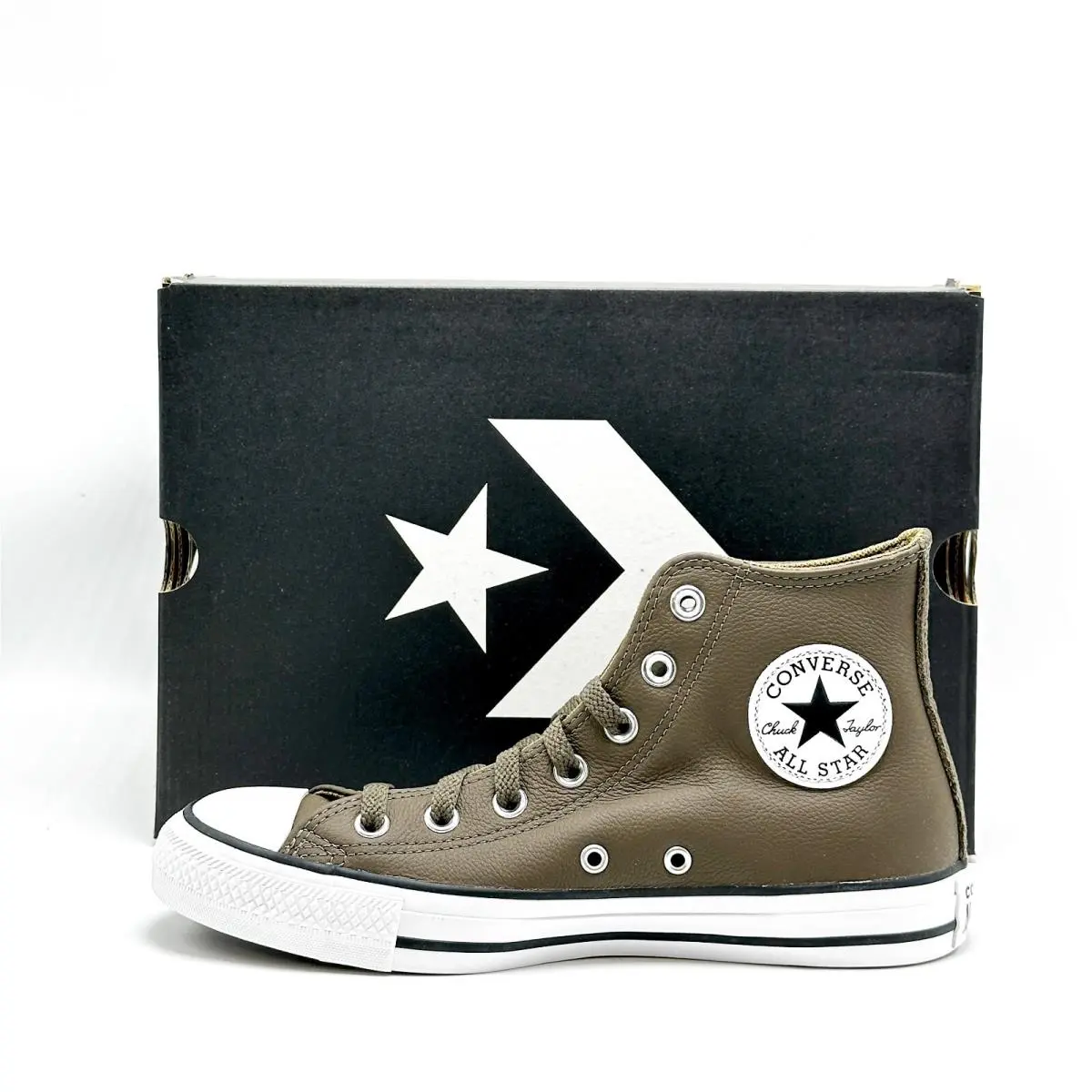 Converse shoes - Converse Chuck Taylor All Star Leather High Top - A05592C - Brown 4