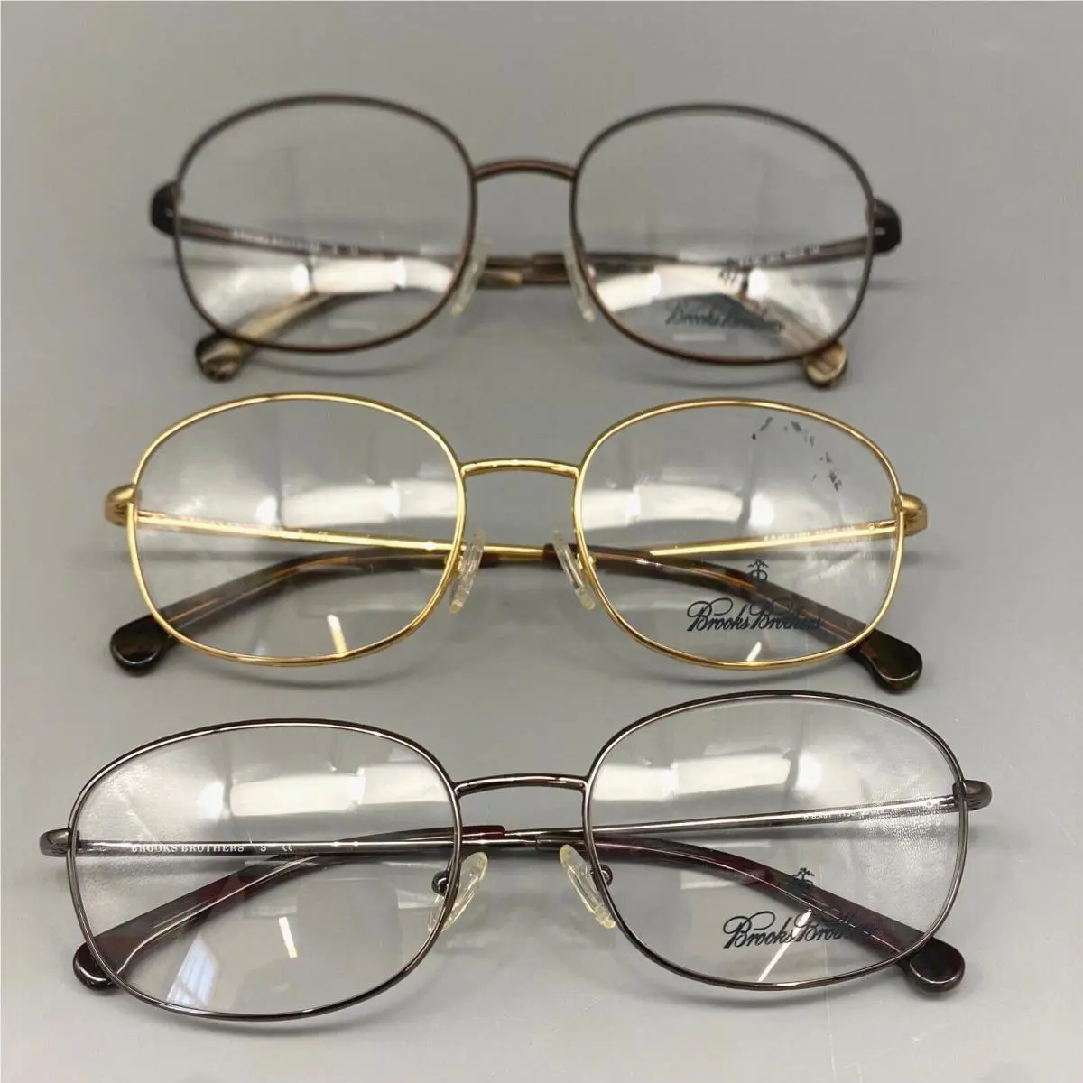 3 PK Brooks Brothers Titanium BB 481 Eyeglasses Frames 55-18-140 / 53mm