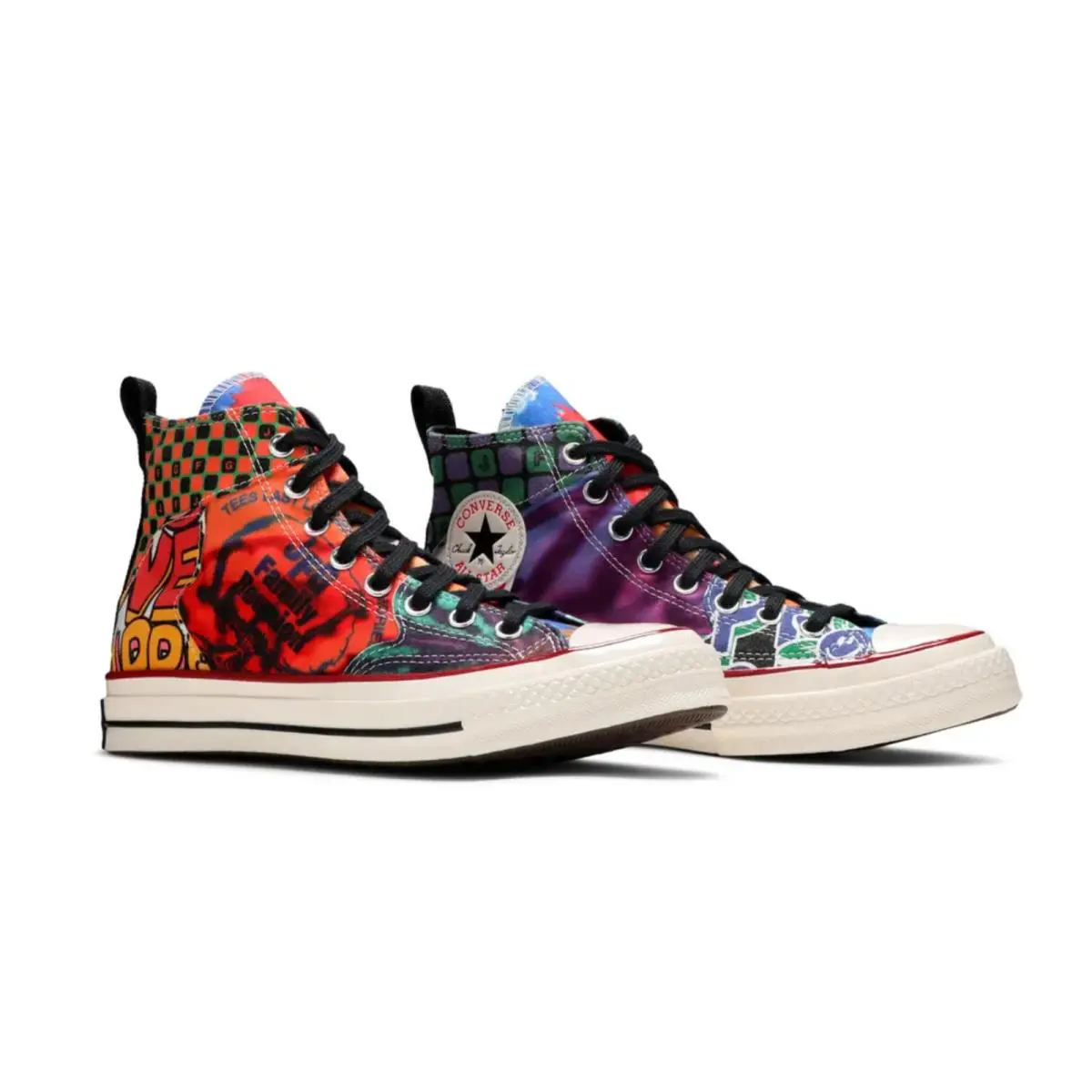 Sz 8 - Converse Joe Freshgoods x Chuck 70 High `jfg Graphic Tee Collage`