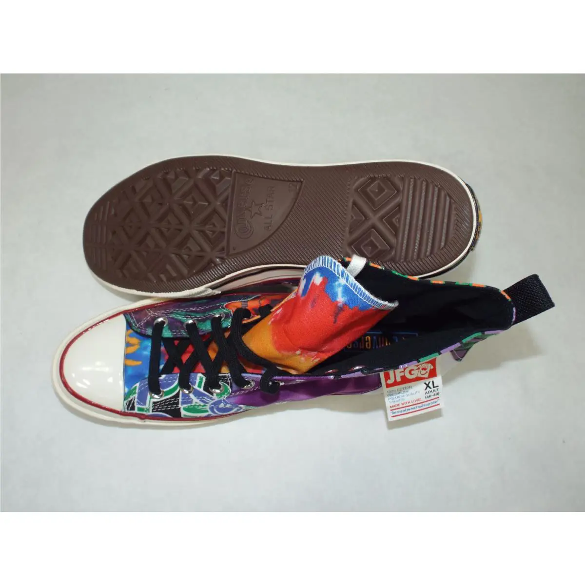Converse shoes - Chuck 70 High - Chuck High - 170646C - Black & White & Graffiti 2