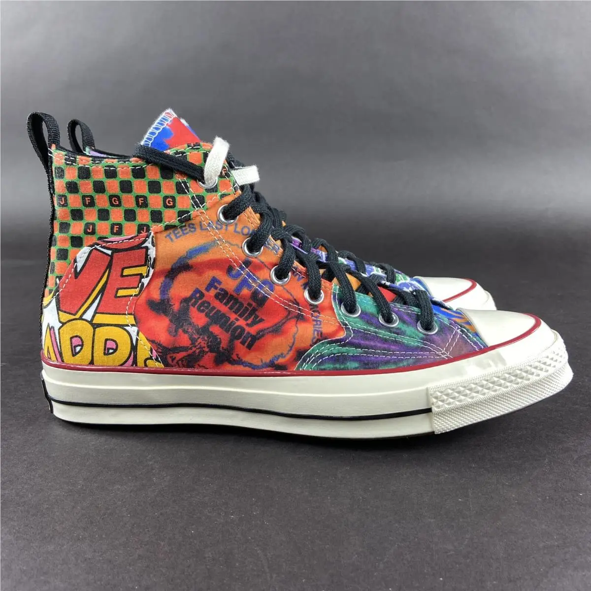 Converse Mens Chuck 70 HI X Joe Freshgoods Black Multi Egret Shoes 170646C Sz 10