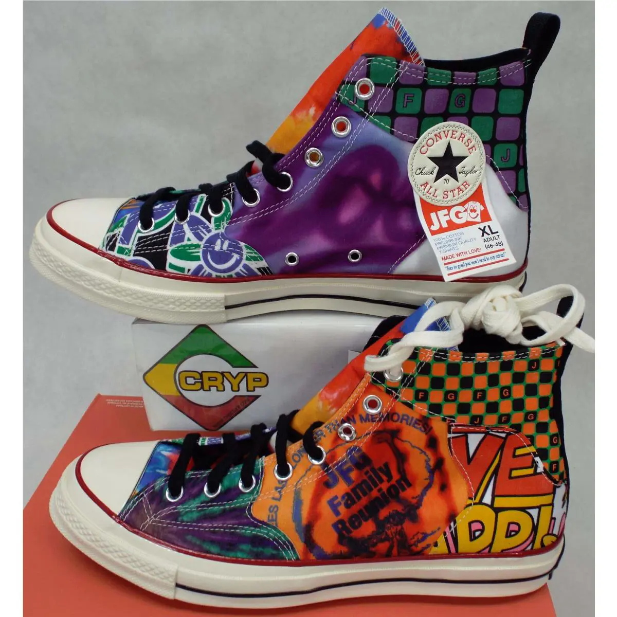 Converse shoes - Chuck 70 High - Chuck High - 170646C - Black & White & Graffiti 0