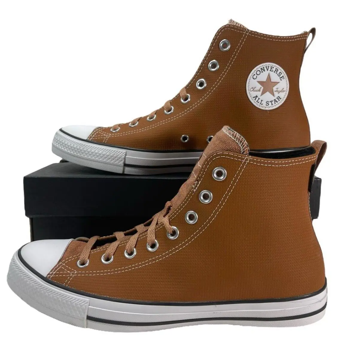 Size 10 Converse Chuck Taylor Tectuff Ctas HI Men`s Sneaker A04595C Tawny Owl - Brown