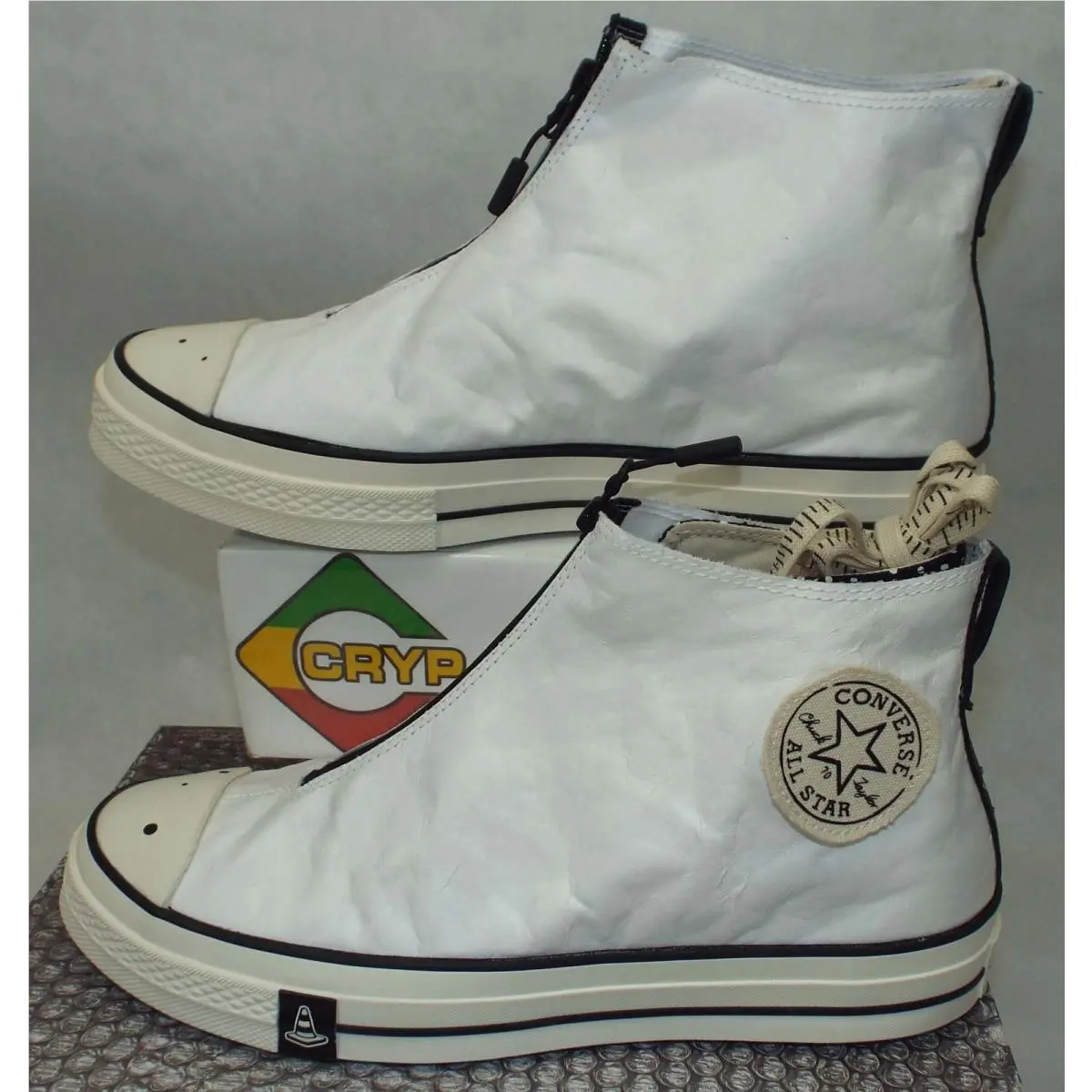 Mens 11.5 Converse Chuck 70 Hi Waterproof Joshua Vides White Ship Shoes A00711C