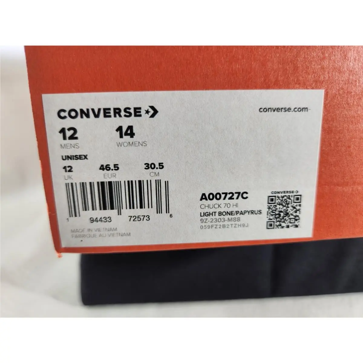Converse shoes - Converse Chuck Taylor All Star `70 High - A00727C - White (UPC: 194433725736) 6