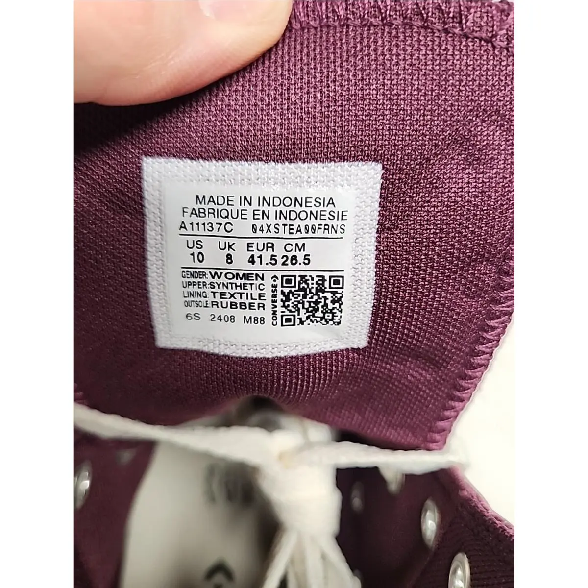 Converse shoes - Converse Chuck Taylor All Star Hi - A11137C - Purple (UPC: 194435171807) 5