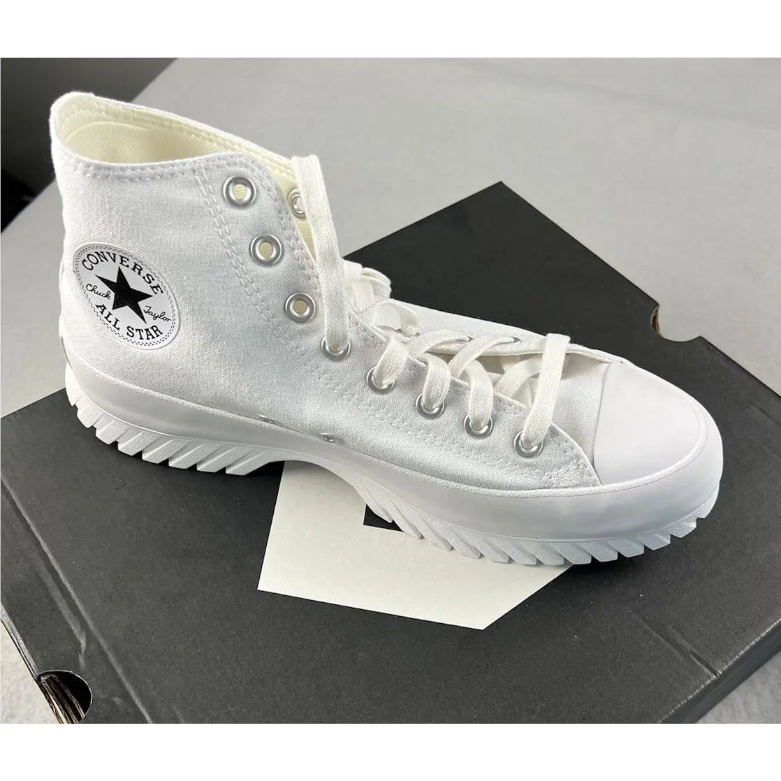 Converse shoes - CTAS Lugged 2.0 Hi - CTAS Lugged - A00871C - White/Egret/Black, Manufacturer: White/Egret/Black (UPC: 194433805278) 4