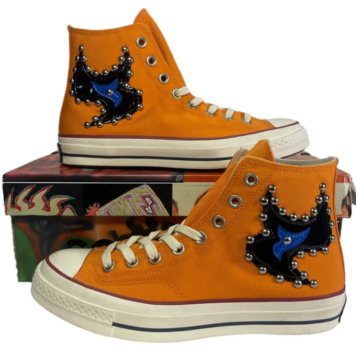 Converse shoes - 2022 Come Tees x Chuck 70 High `Star Light Path` - A01762c - Orange 0