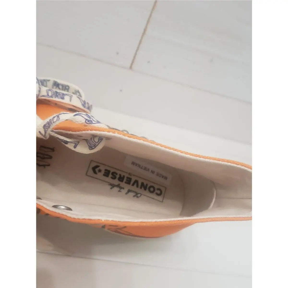 Converse shoes - 2022 Come Tees x Chuck 70 High `Star Light Path` - A01762C - Orange 5