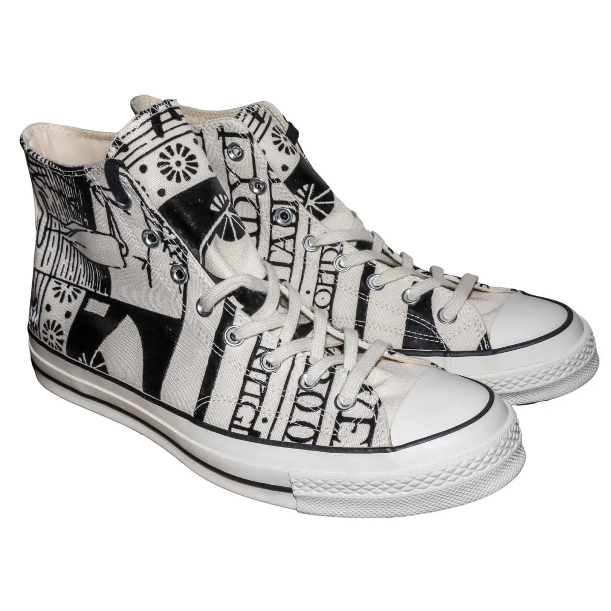 Size 11 M 13 W Converse x J.w. Anderson Chuck70 HI Natural Black 163047C - Black