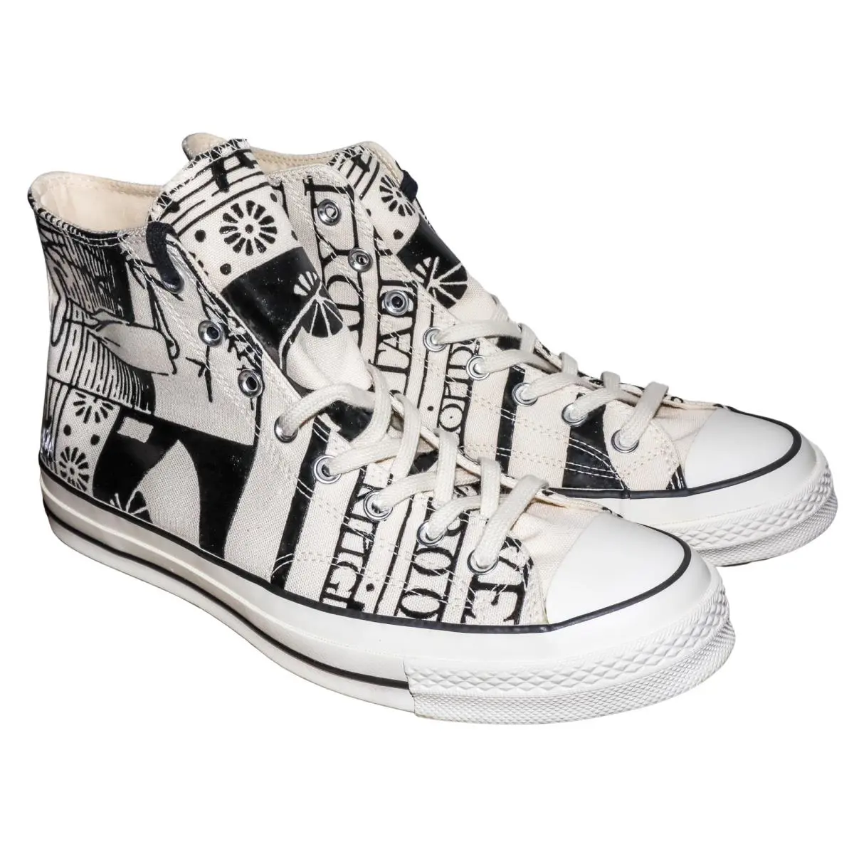 Size 11 M 13 W Converse x J.w. Anderson Chuck70 HI Natural Black 163047C - Natural, Black, Egret