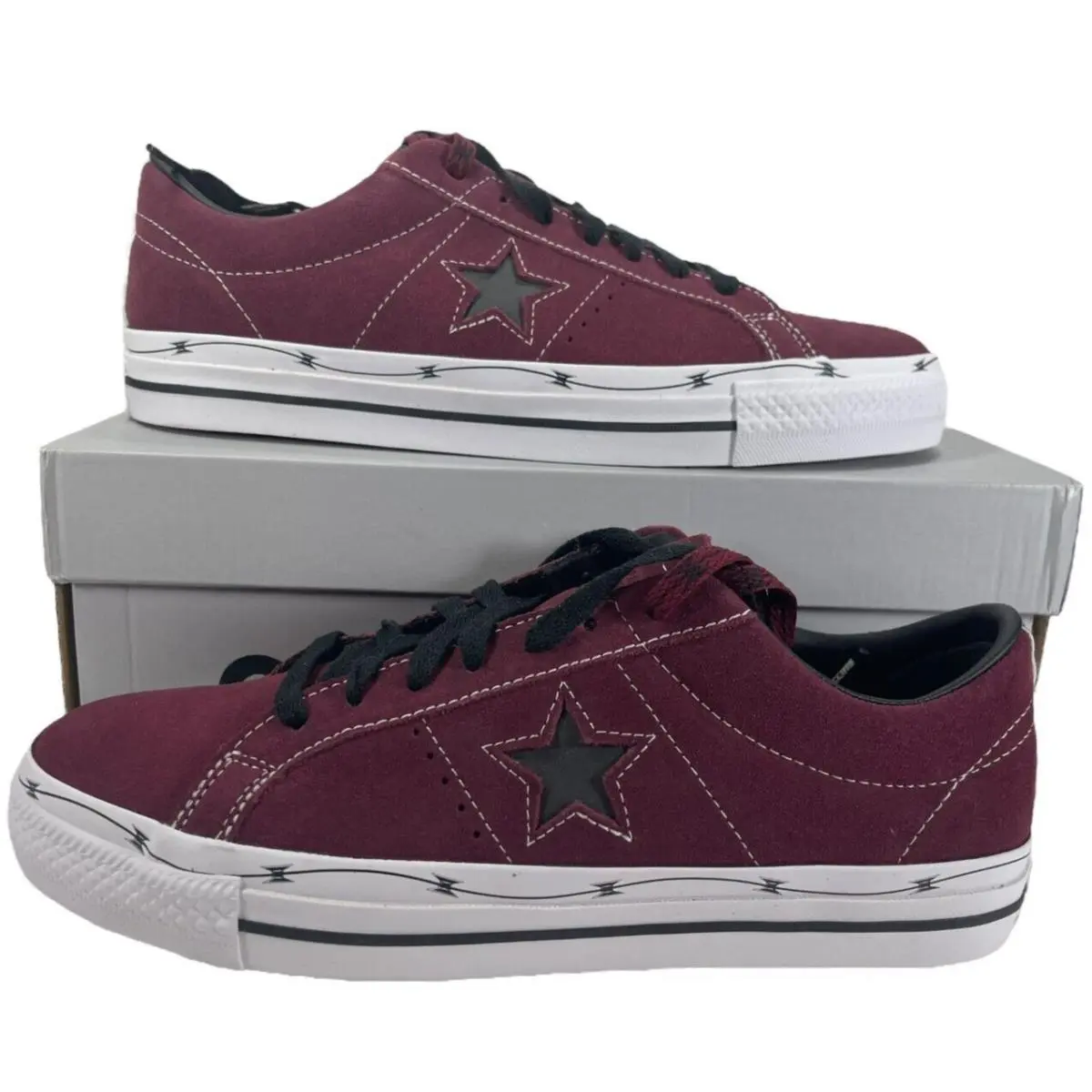 Converse One Star Pro Ox Skate Shoe Barbed Razor Wire Suede A05091C 9 Men
