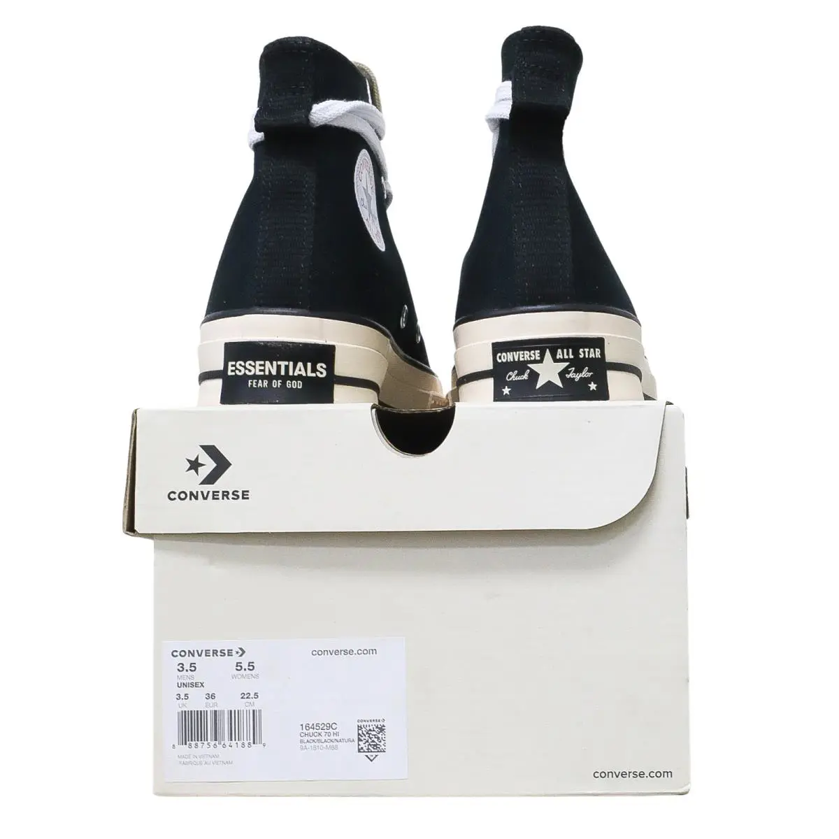 Converse shoes - 164529C - 164529C - Black, Natural (UPC: 888756641889) 1