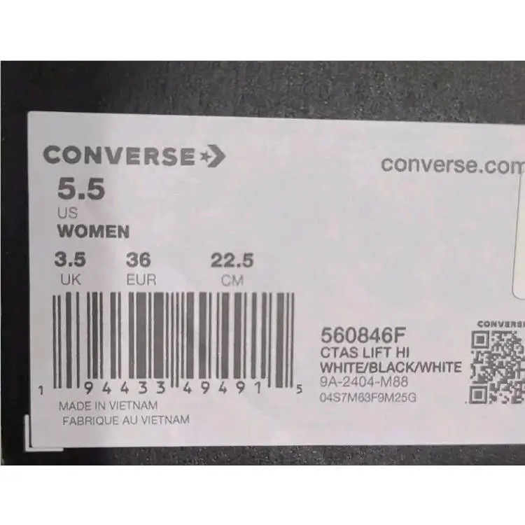 Converse shoes - Converse Chuck Taylor All-Star Lift Platform - 560846F - White 6