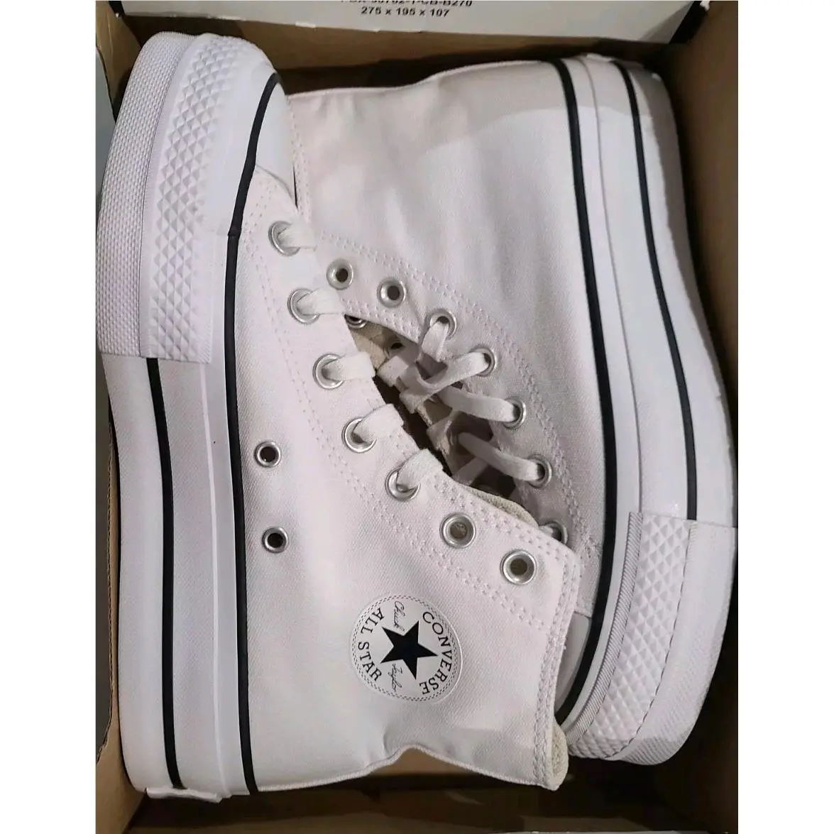 Converse shoes - Converse Chuck Taylor All-Star Lift Platform - 560846F - White 7