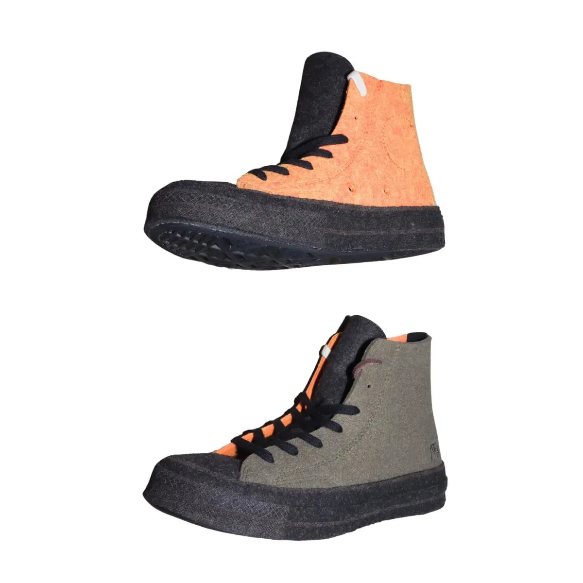 Converse shoes - Converse Chuck Taylor All Star - 162953C - Stone Gray/Flame Orange/Black 7