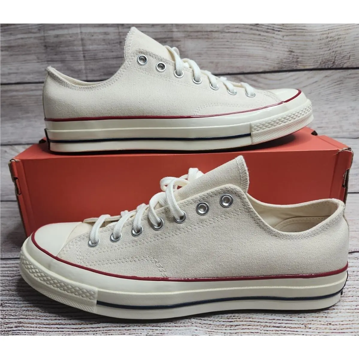Converse Chuck Taylor All Star Low 70 OX Beige Parchment Men Shoe 162062C 7.5