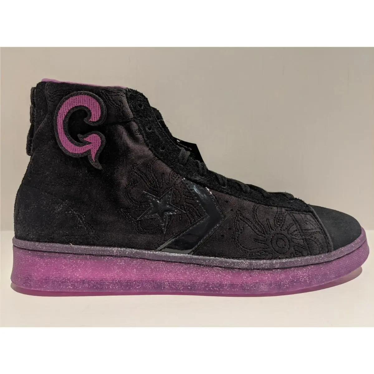 Joe Freshgoods Pro Leather Hi Black Amaranth Purple Jfg Size 8 170645C by Converse