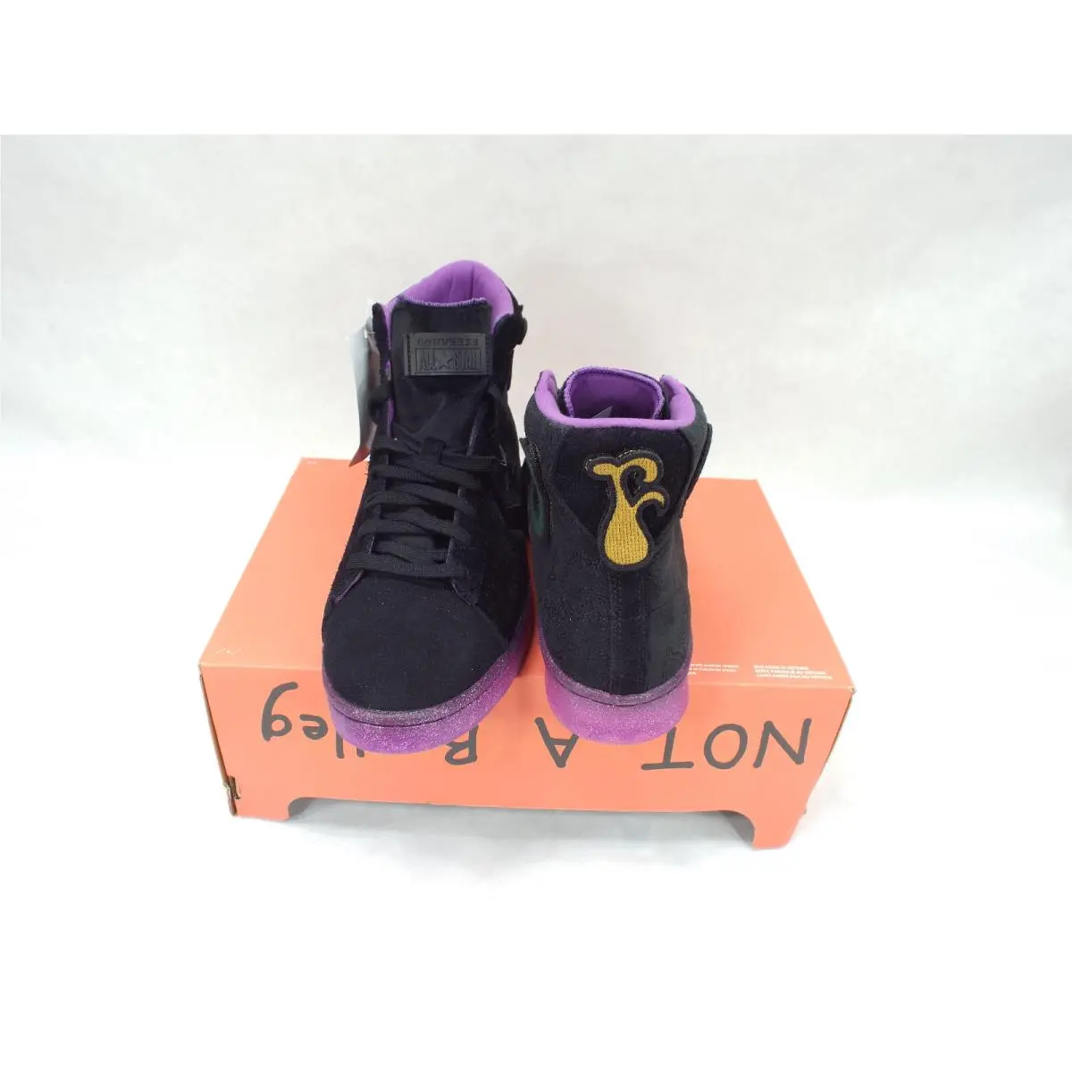 Converse shoes - Pro Leather Hi - Pro Leather - 170645C - Black & Amaranth 2