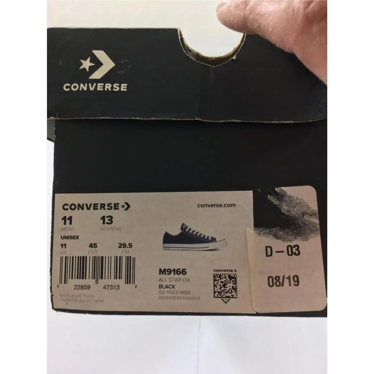 Converse shoes - Converse Chuck Taylor All Star - M9166 - Black 7