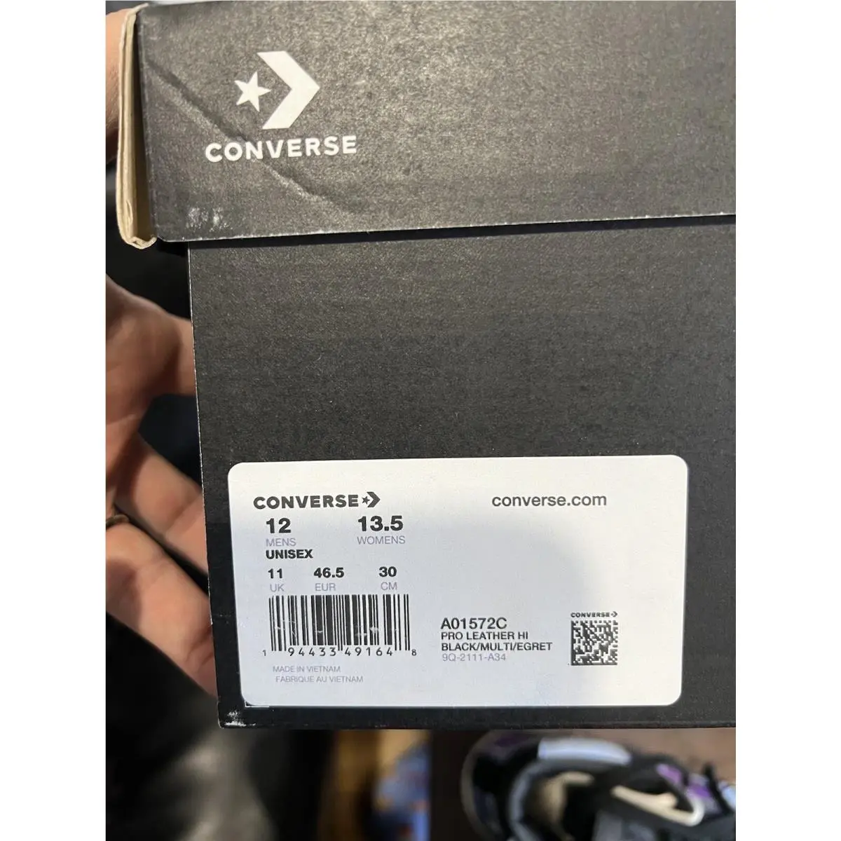 Converse shoes - Converse Pro Leather - Pro Leather - A01572C - Black (UPC: 194433491778) 7