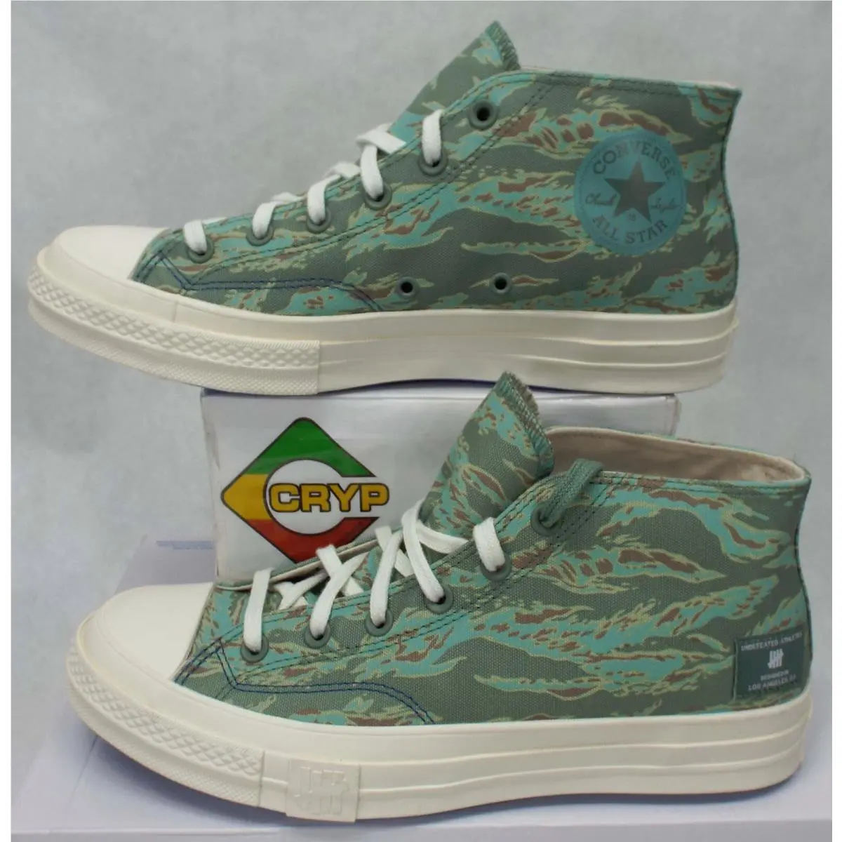 Mens  8 Chuck 70 Mid Sea Spray Teal Green Surfer Shoes 172397C by Converse