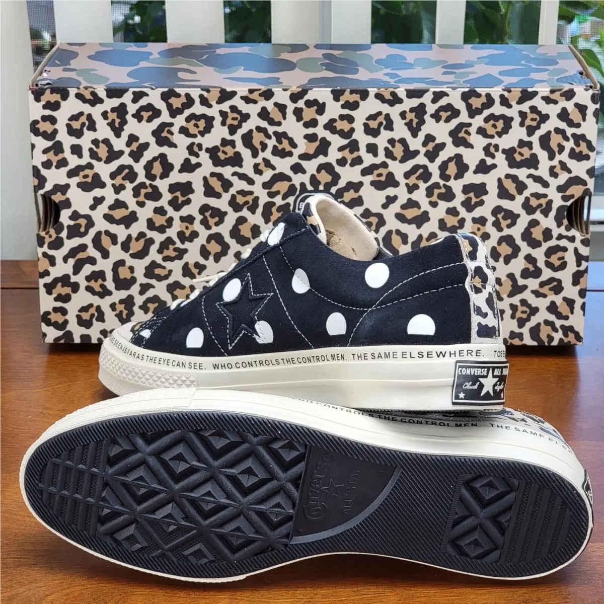 Converse shoes - Converse One Star Ox - One Star - 163167C - Egret / Black / White (UPC: 888756278276) 4