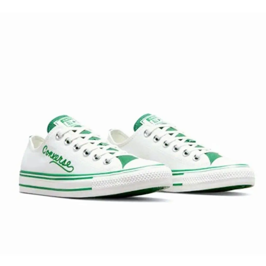 Converse shoes - Converse Chuck Taylor All Star Retro Varsity - A07142C_090 - White / Green 3