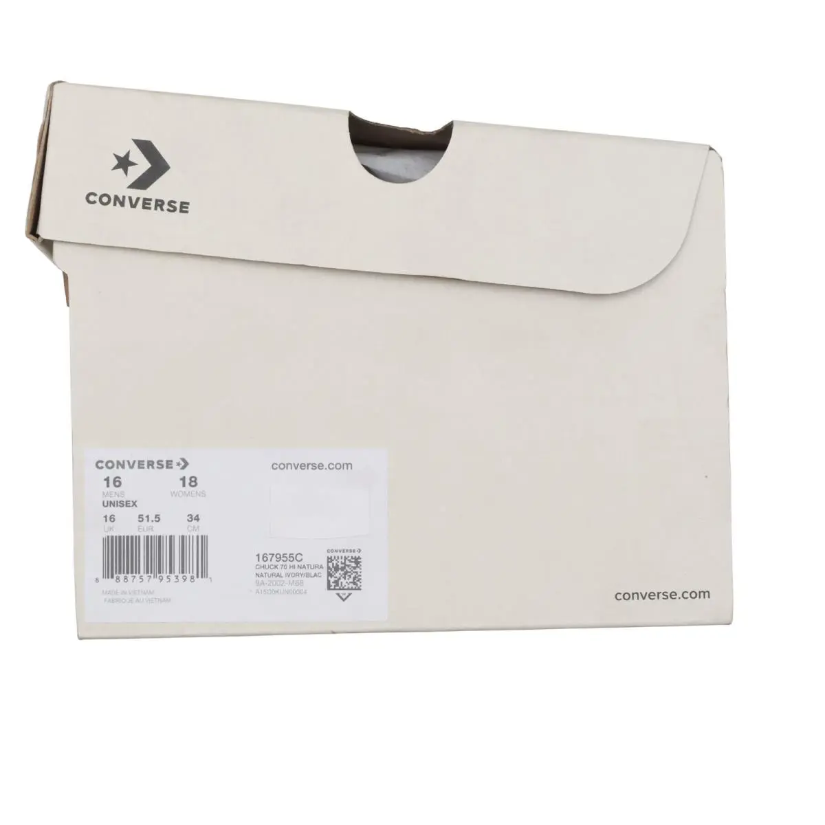 Converse shoes - 167955C - 167955C - Natural/ivory/Black (UPC: 888757953981) 6