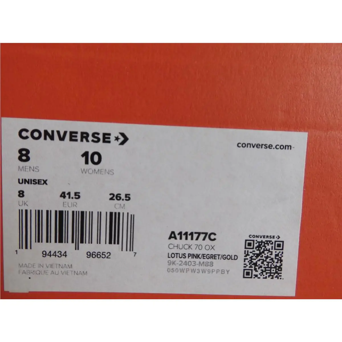 Converse shoes - Converse Chuck 70 - Chuck - A11177C - Pink (UPC: 194434966527) 3