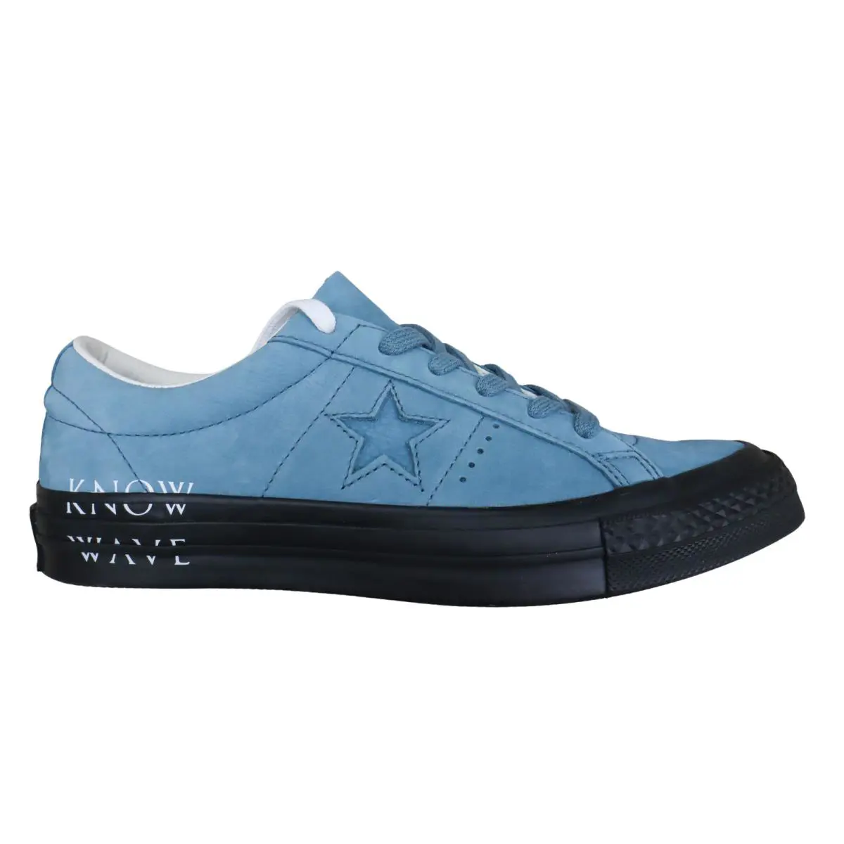 Converse x Know Wave One Star Ox Low Top Aegean Blue Black Egret Size 6.5 - Blue