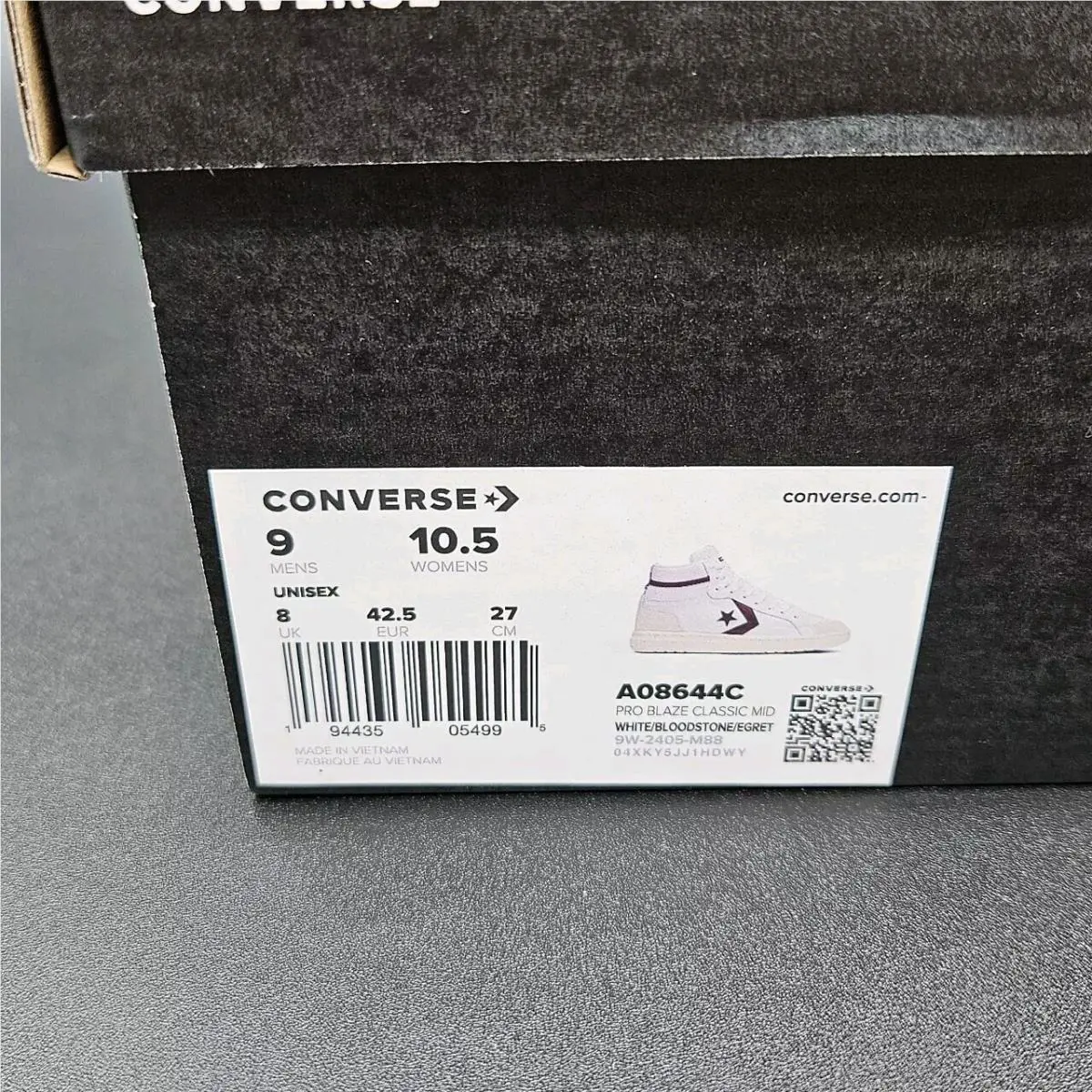 Converse shoes - Converse All Star Pro - All Star Pro - A08644C - White/Bloodstone Violet/ (UPC: 194435054995) 5